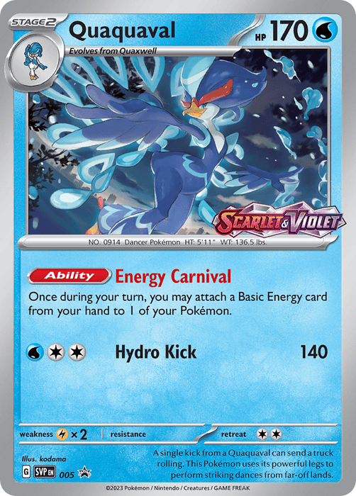 Quaquaval : SCARLET & VIOLET BASE PROMO PRE-RELEASE (Holo) - SVP005