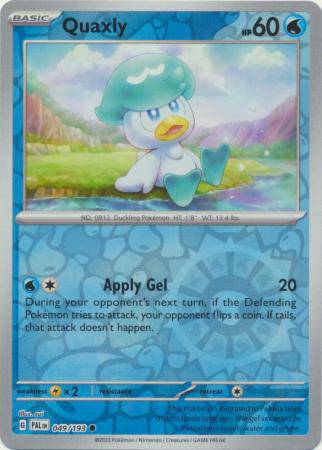 Quaxly : PALDEA EVOLVED (Reverse holo) - 049/193