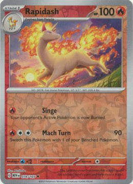 Rapidash : 151 (Reverse holo) - 078/165
