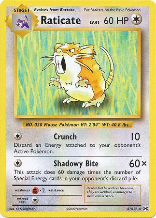 Raticate : EVOLUTIONS - 67/108 - Lockett Labs UK