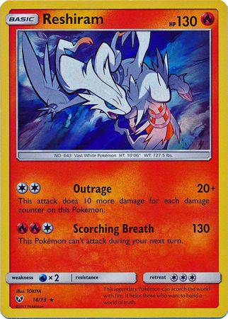Reshiram : SHINING LEGENDS (Holo) - 14/73
