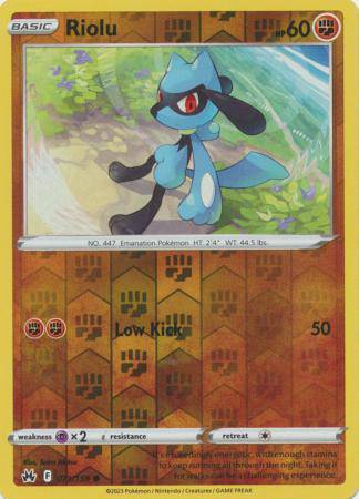Riolu : CROWN ZENITH (Reverse holo) - 071/159
