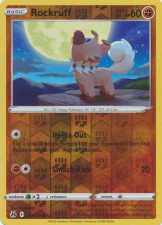 Rockruff : CROWN ZENITH (Reverse holo) - 073/159