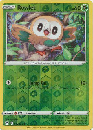 Rowlet : ASTRAL RADIANCE (Reverse holo) - 019/189