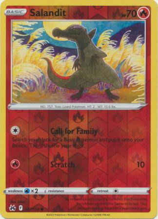 Salandit : CROWN ZENITH (Reverse holo) - 027/159
