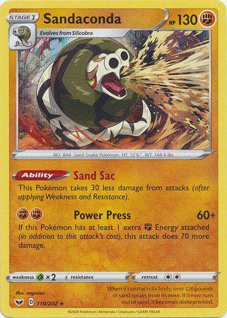 Sandaconda : SWORD & SHIELD BASE (Holo) - 110/202