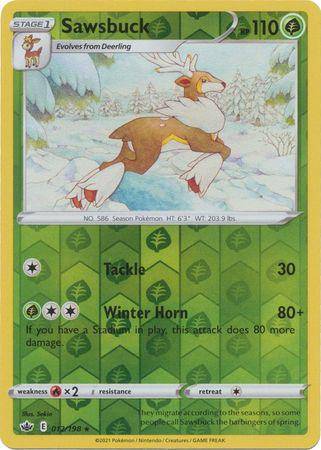 Sawsbuck : CHILLING REIGN (Reverse holo) - 012/198