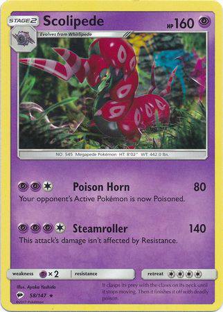 Scolipede : BURNING SHADOWS - 58/147
