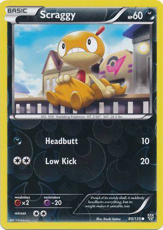Scraggy : PLASMA STORM (Reverse holo) - 85/135