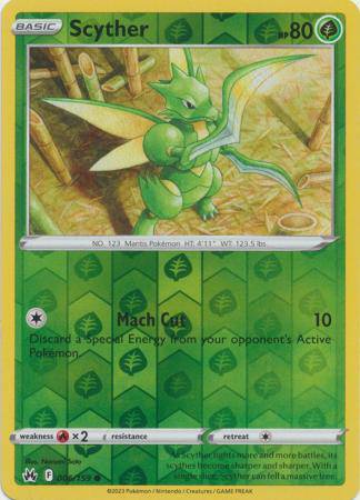 Scyther : CROWN ZENITH (Reverse holo) - 006/159