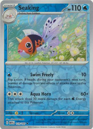 Seaking : 151 (Reverse holo) - 119/165