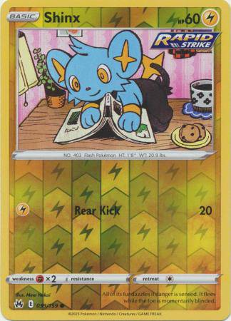 Shinx : CROWN ZENITH (Reverse holo) - 039/159
