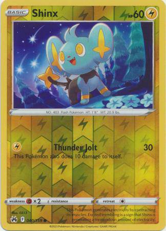 Shinx : CROWN ZENITH (Reverse holo) - 040/159