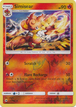 Simisear : BURNING SHADOWS (Reverse holo) - 23/147