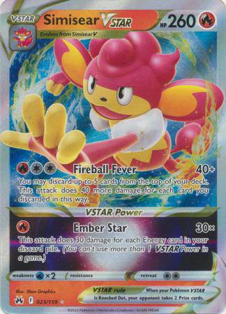 Simisear VSTAR : CROWN ZENITH - 023/159