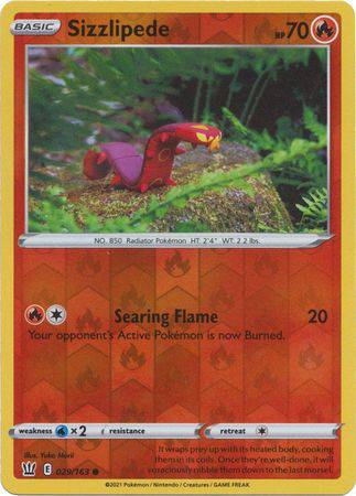 Sizzlipede : BATTLE STYLES (Reverse holo) - 029/163