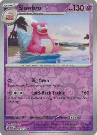 Slowbro : 151 (Reverse holo) - 080/165