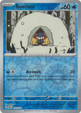 Snorunt : TWILIGHT MASQUERADE (Reverse holo) - 051/167