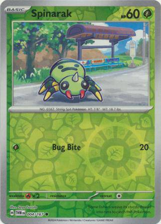 Spinarak : TWILIGHT MASQUERADE (Reverse holo) - 004/167