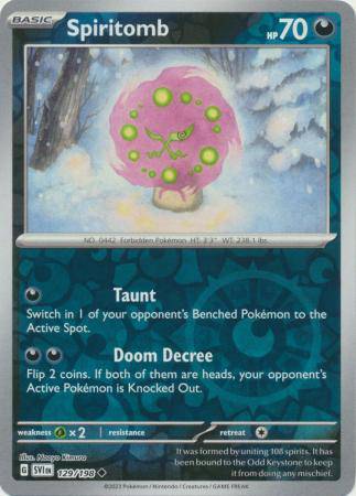 Spiritomb : SCARLET & VIOLET BASE (Reverse holo) - 129/198