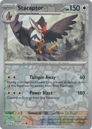 Staraptor : SCARLET & VIOLET BASE (Reverse holo) - 150/198