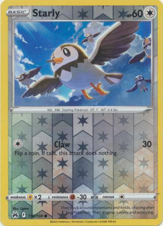 Starly : CROWN ZENITH (Reverse holo) - 110/159