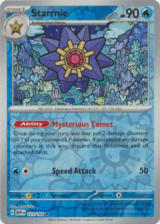 Starmie : 151 (Reverse holo) - 121/165