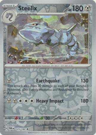 Steelix : PARADOX RIFT (Reverse holo) - 125/182