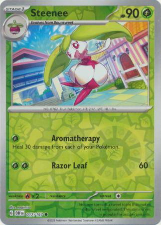 Steenee : OBSIDIAN FLAMES (Reverse holo) - 017/197