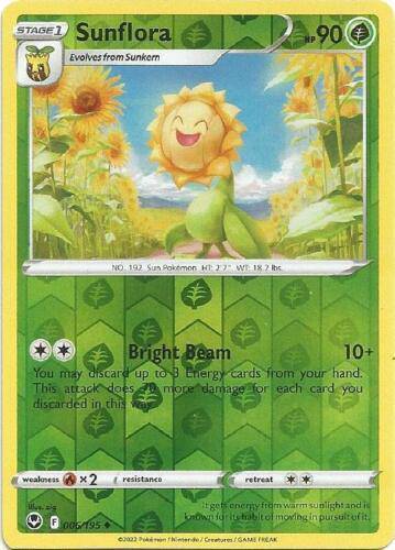 Sunflora : SILVER TEMPEST (Reverse holo) - 006/195