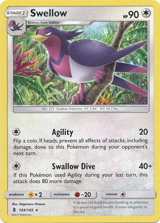 Swellow : GUARDIANS RISING - 104/145