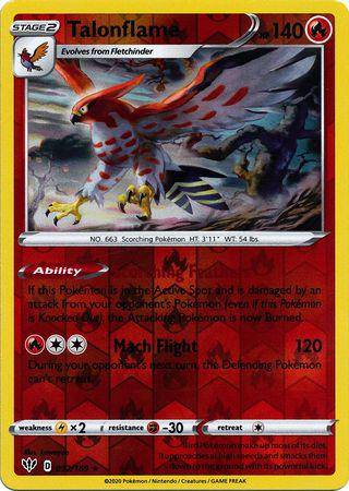 Talonflame : DARKNESS ABLAZE (Reverse holo) - 032/189