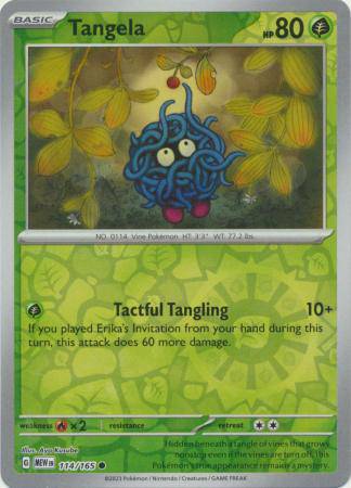 Tangela : 151 (Reverse holo) - 114/165