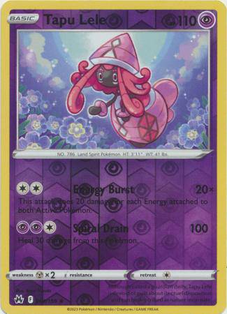 Tapu Lele : CROWN ZENITH (Reverse holo) - 064/159