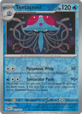 Tentacruel : 151 (Reverse holo) - 073/165