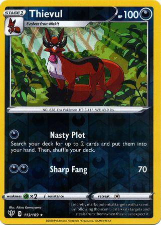 Thievul : DARKNESS ABLAZE (Reverse holo) - 113/189