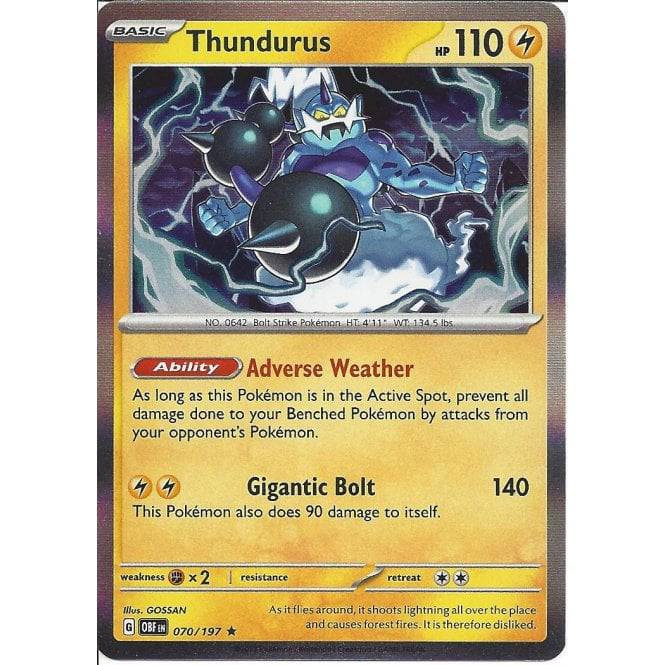 Thundurus : OBSIDIAN FLAMES (Holo) - 070/197