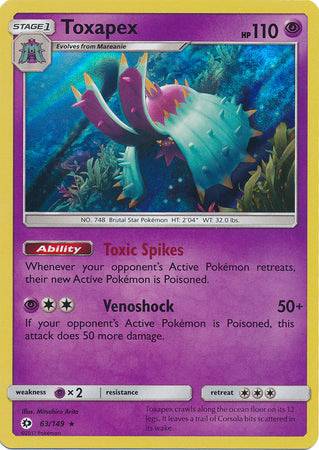 Toxapex : SUN & MOON BASE (Holo) - 63/149