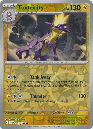 Toxtricity : SCARLET & VIOLET BASE (Reverse holo) - 072/198
