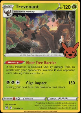 Trevenant : TRICK OR TRADE 2023 (Holo) - 017/196