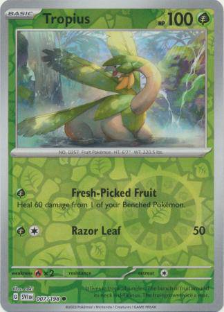 Tropius : SCARLET & VIOLET BASE (Reverse holo) - 007/198