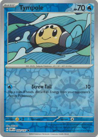 Tympole : OBSIDIAN FLAMES (Reverse holo) - 050/197