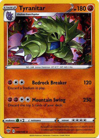 Tyranitar : DARKNESS ABLAZE (Holo) - 088/189 - Lockett Labs UK