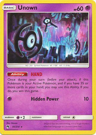 Unown : LOST THUNDER - 91/214