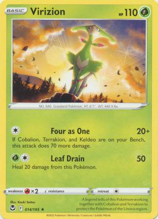 Virizion : SILVER TEMPEST - 014/195