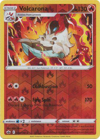 Volcarona : CHILLING REIGN (Reverse holo) - 024/198