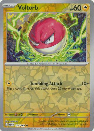 Voltorb : 151 (Reverse holo) - 100/165