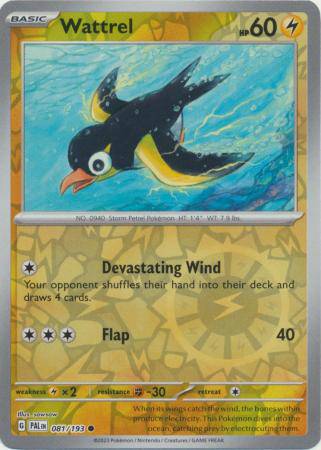 Wattrel : PALDEA EVOLVED (Reverse holo) - 081/193