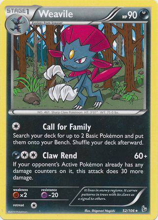 Weavile : FLASHFIRE - 52/106