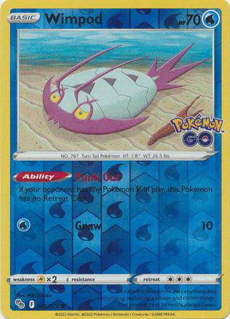 Wimpod : POKEMON GO! (Reverse holo) - 025/078